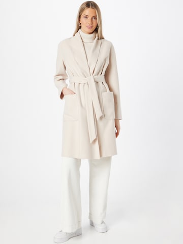 COMMA Between-Seasons Coat in Beige: front