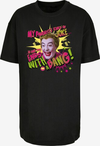 F4NT4STIC Shirt 'Batman TV Series Joker Bang' in Zwart: voorkant