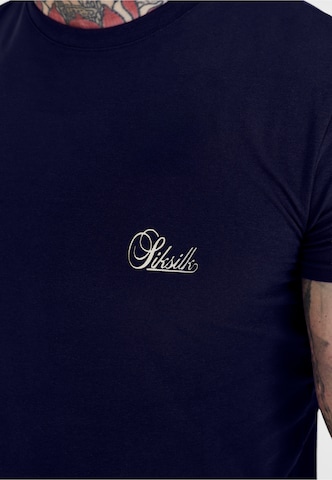 SikSilk Koszulka 'Essentials' w kolorze niebieski