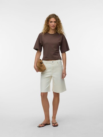 VERO MODA Tricot 'Kiara' in Bruin