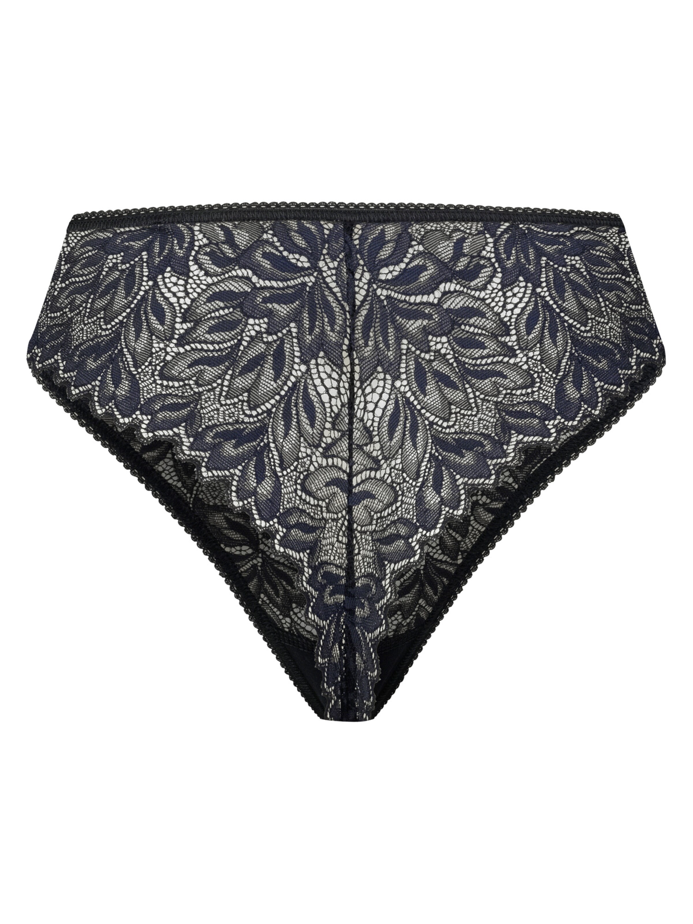 Erlich Textil Thong 'Iconic Lace' in Black