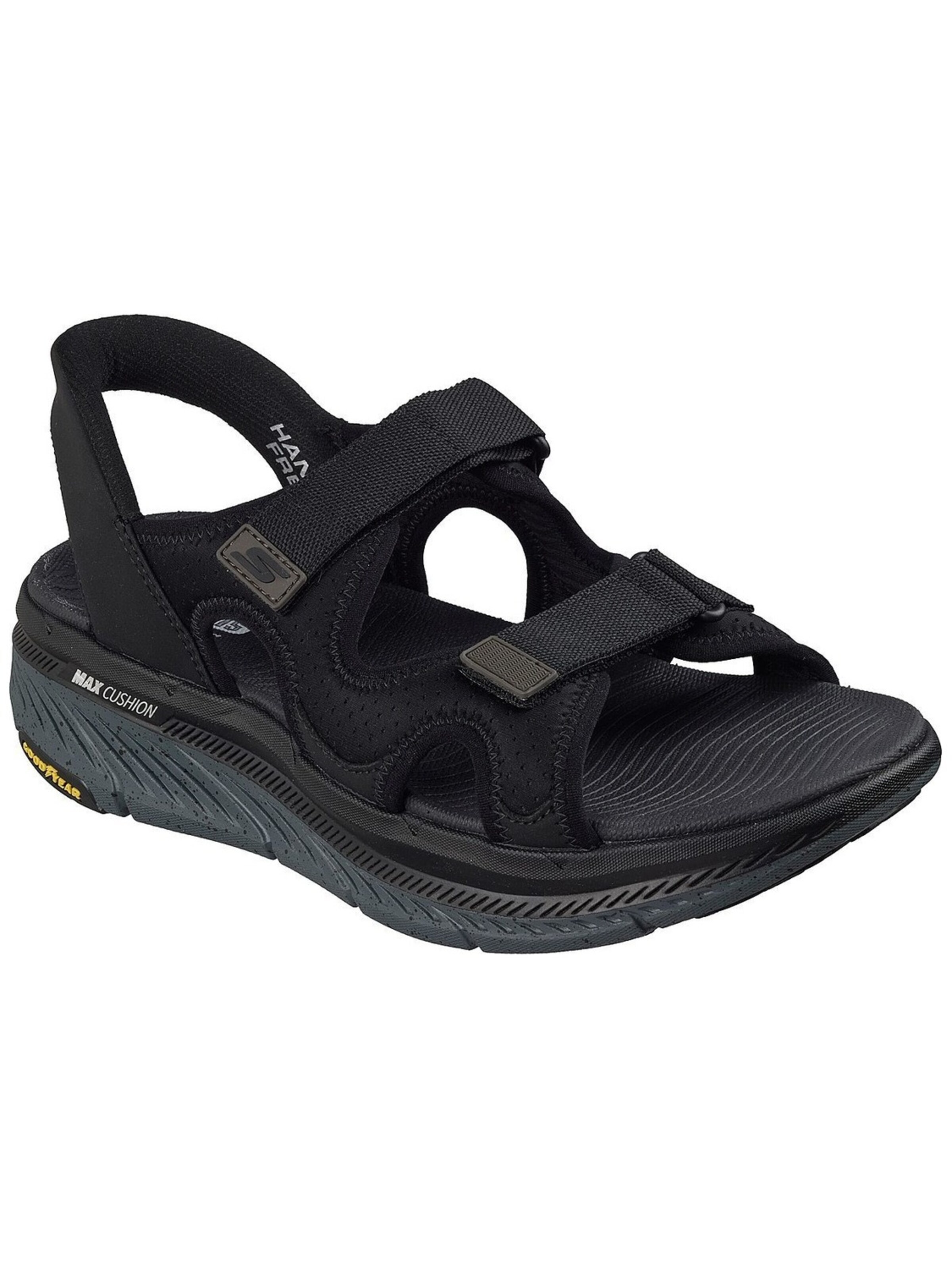 SKECHERS Wandelsandalen 'Skechers Max Cushioning Premier 2.0 Sa' in Zwart: voorkant