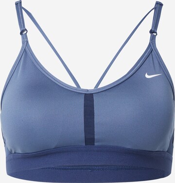 NIKE Bustier Sport-BH 'Indy' in Blau: predná strana