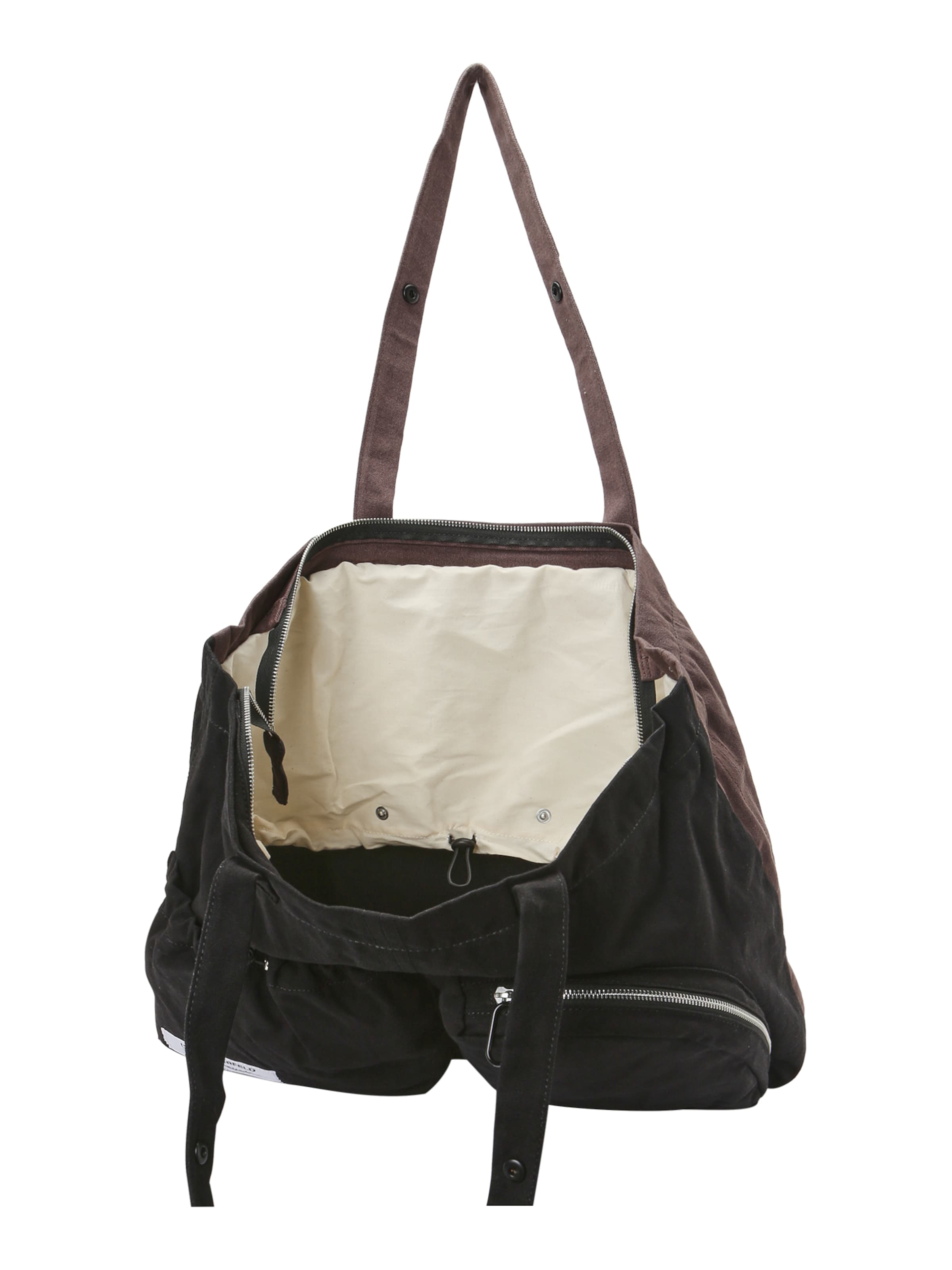 KARL LAGERFELD JEANS Ostoskassi 'KLJ X ATELIER' värissä musta: yläosa