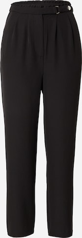 ABOUT YOU Pleat-Front Pants 'Meline' in Black: front