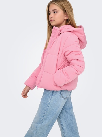 ONLY GIRLS Winter Jacket 'KOGMALIA' in Pink