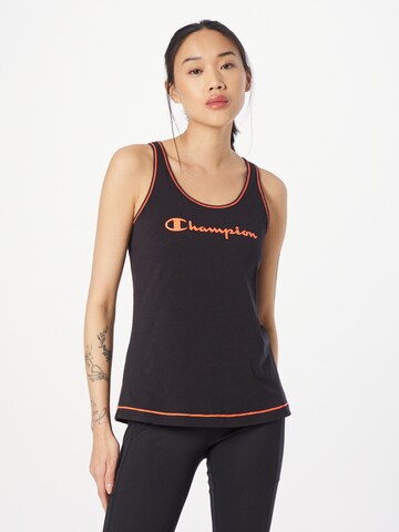 Champion Authentic Athletic Apparel Sports Top in Black: front
