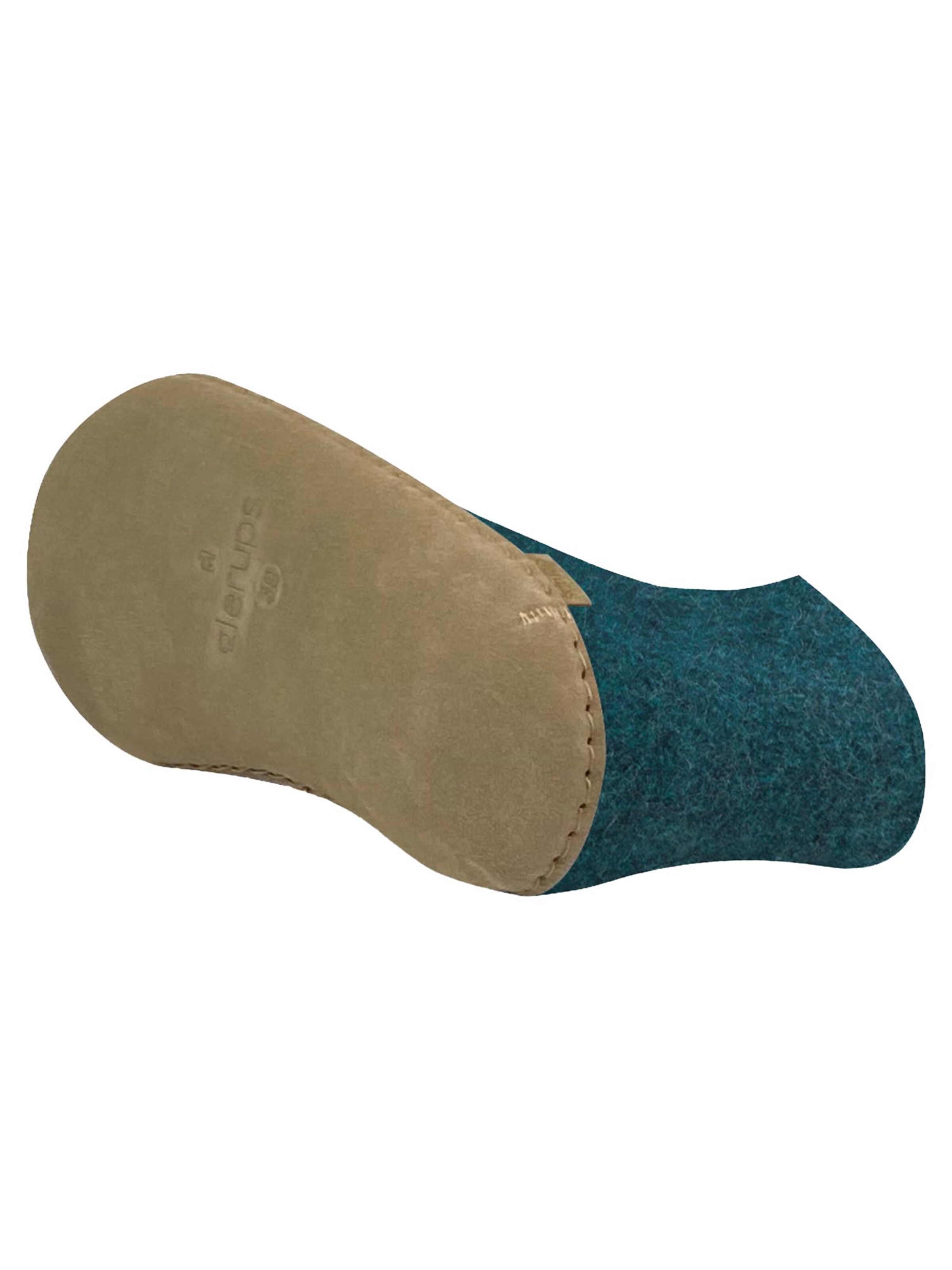 Glerups Slipper 'Ledersohle' in Green