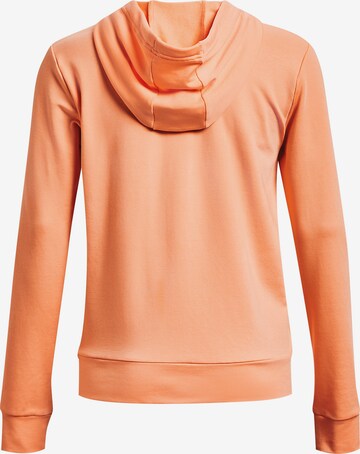 UNDER ARMOUR Sportief sweatvest 'Rival Terry' in Oranje