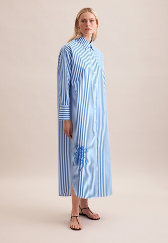 SEIDENSTICKER Blousejurk ' Schwarze Rose ' in Blauw