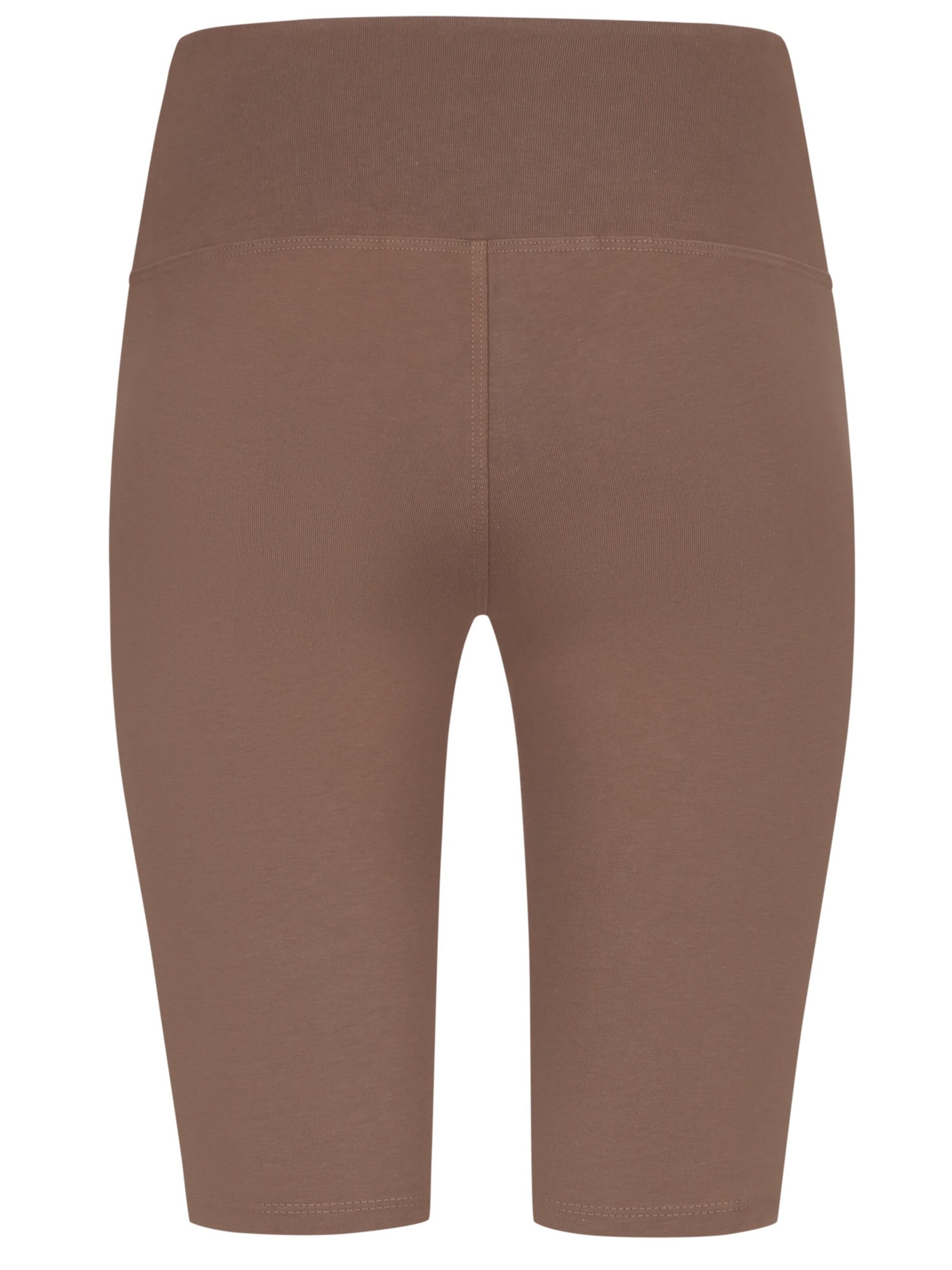 Evoni Slimfit Leggings 'knielang aus Baumwolle'‌ in Braun