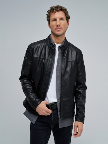 Salsa Jeans Tussenjas in Zwart: voorkant