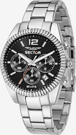 SECTOR Analoog horloge '240 41MM CHRONO BLACK DIAL BR SS' in de kleur Zwart, Productweergave
