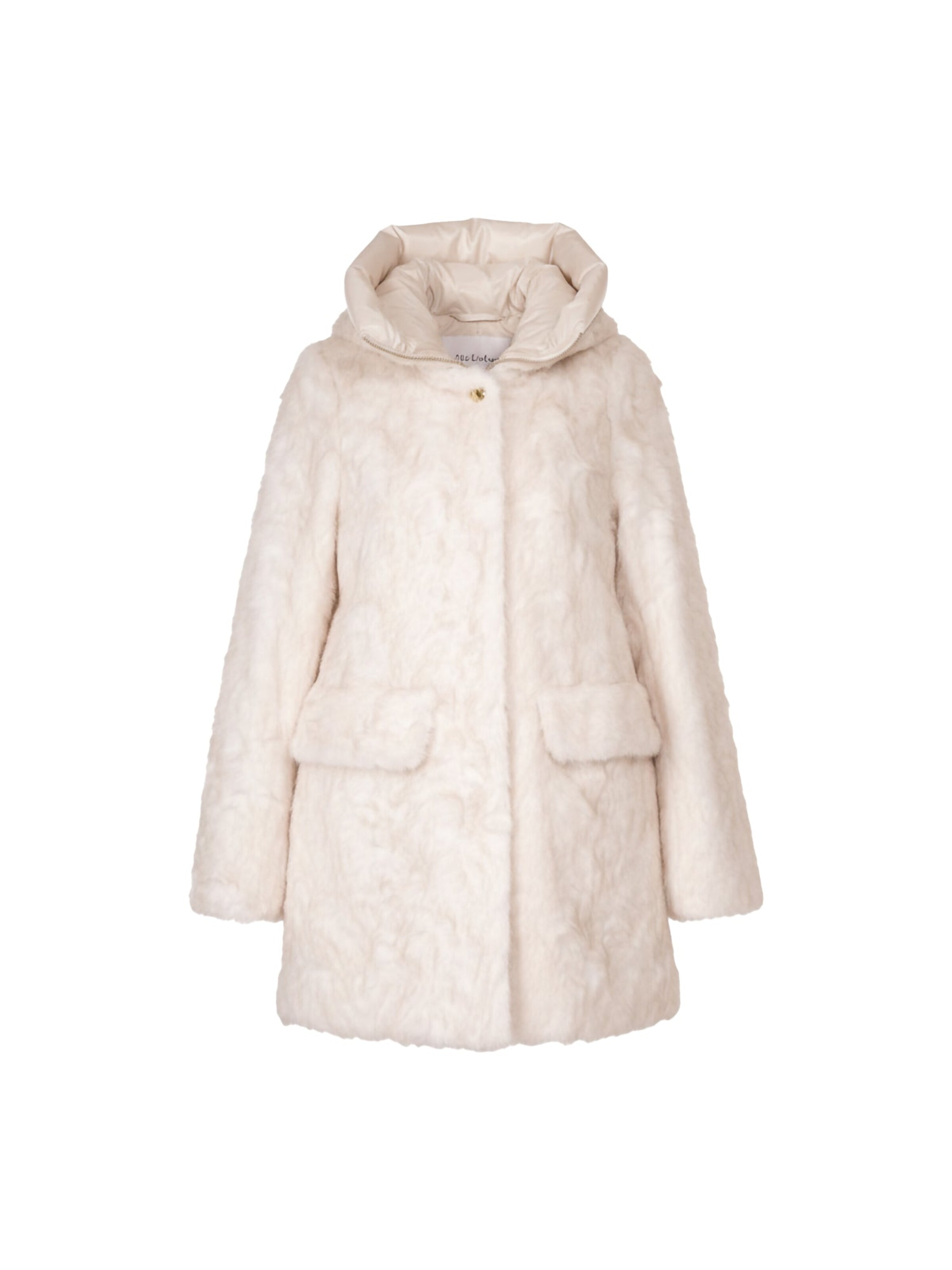 Yes Zee Winter Coat 'O060KL00157' in White: front