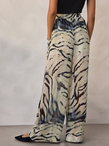 Next Wide leg Trousers with creases in Beige