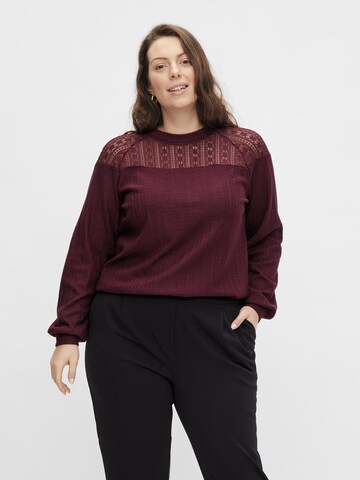EVOKED Blouse in Rood: voorkant