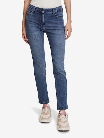 Betty Barclay Slimfit Jeans in Blauw: voorkant