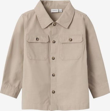 Coupe regular Chemise NAME IT en beige : devant