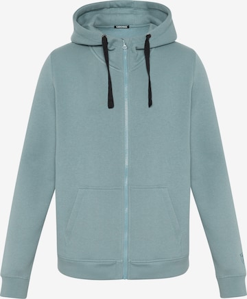 CHIEMSEE Zip-Up Hoodie in Blue: front