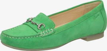 SIOUX Classic Flats in Green: front