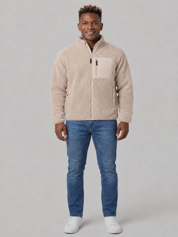 Derbe Fleece Jacket 'Kuschelby' in Beige