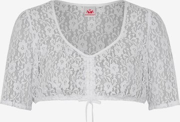 SPIETH & WENSKY Klederdracht blouse 'Airun' in Wit: voorkant