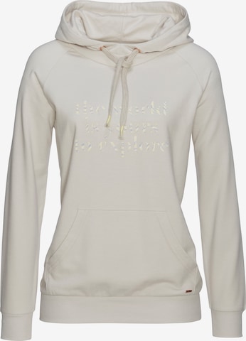 Sweat-shirt LASCANA en blanc : devant