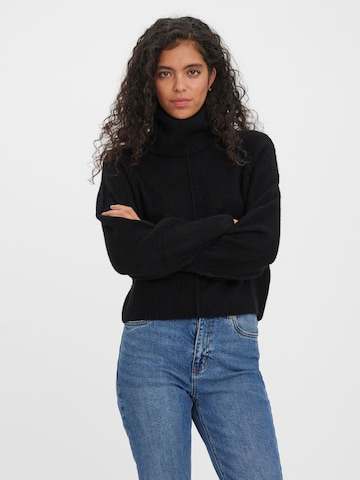 VERO MODA Пуловер 'Luci' в черно: отпред