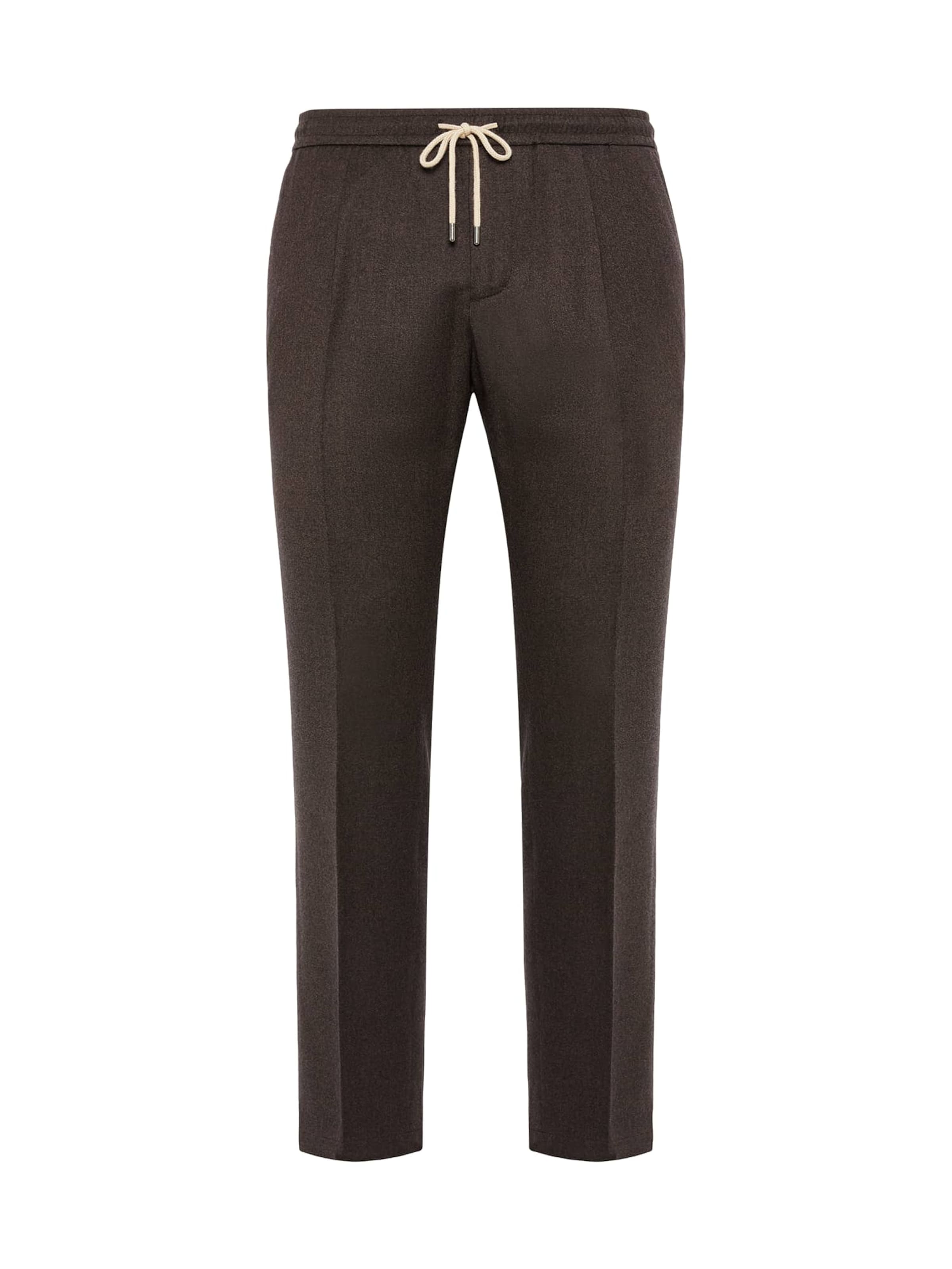 Boggi Milano Regular Hose in Braun: Vorderseite