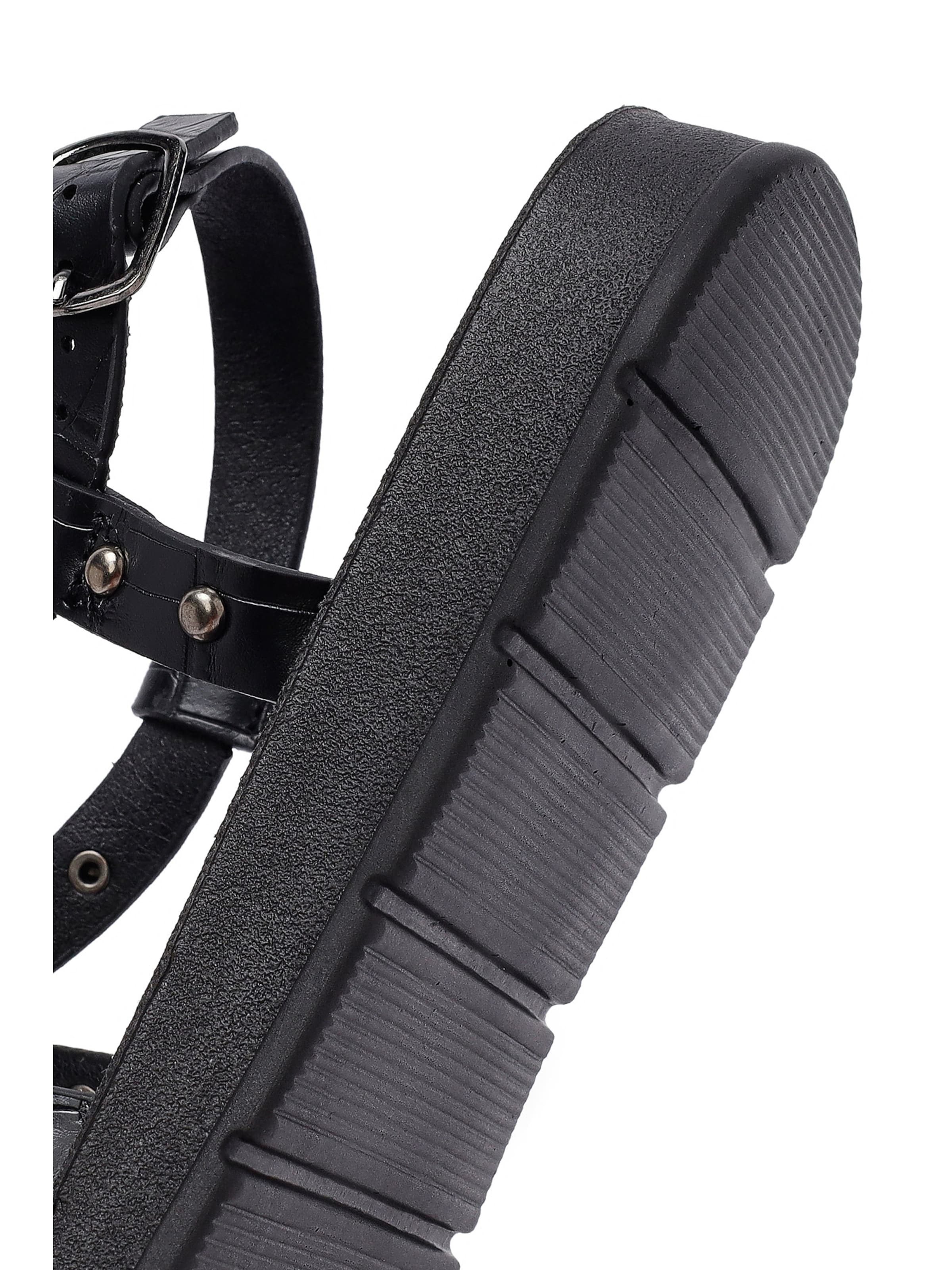 Derimod - Sandalias con hebilla en negro