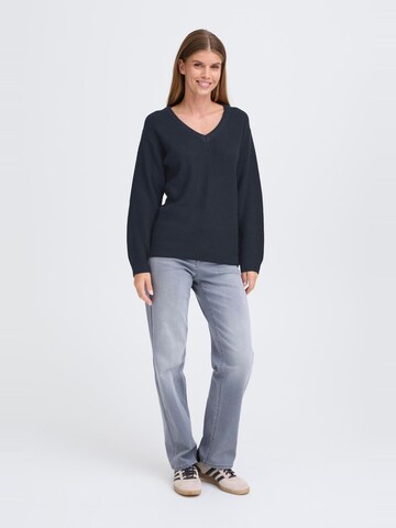 Pull-over ' OXISANDIE LS ' Oxmo en bleu