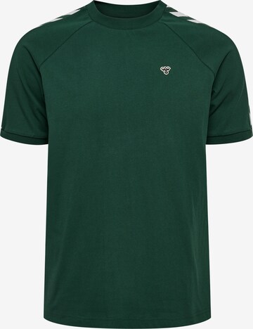 T-Shirt fonctionnel Hummel en vert : devant