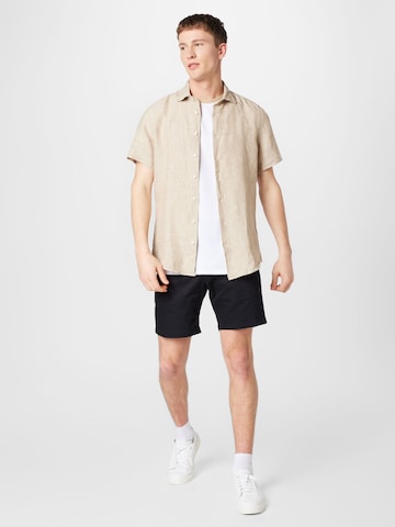 SEIDENSTICKER Regular fit Button Up Shirt in Beige