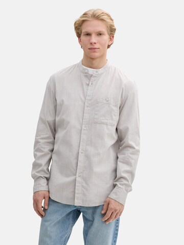 TOM TAILOR DENIM Regular fit Button Up Shirt in Green: front