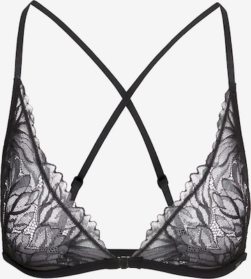 Calvin Klein Underwear Triangle Bra in Black: front