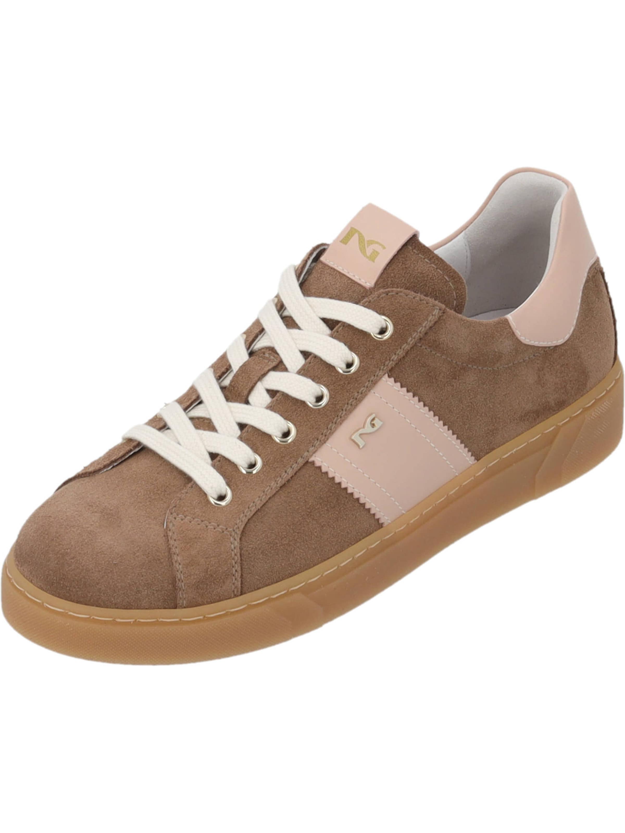 Nero Giardini Platform trainers in Brown: front