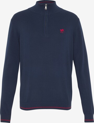 Polo Sylt Sweater in Blue: front