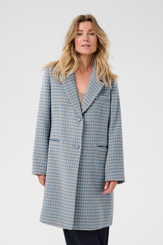 Cream Mantel 'Westie' in Blau: Vorderseite