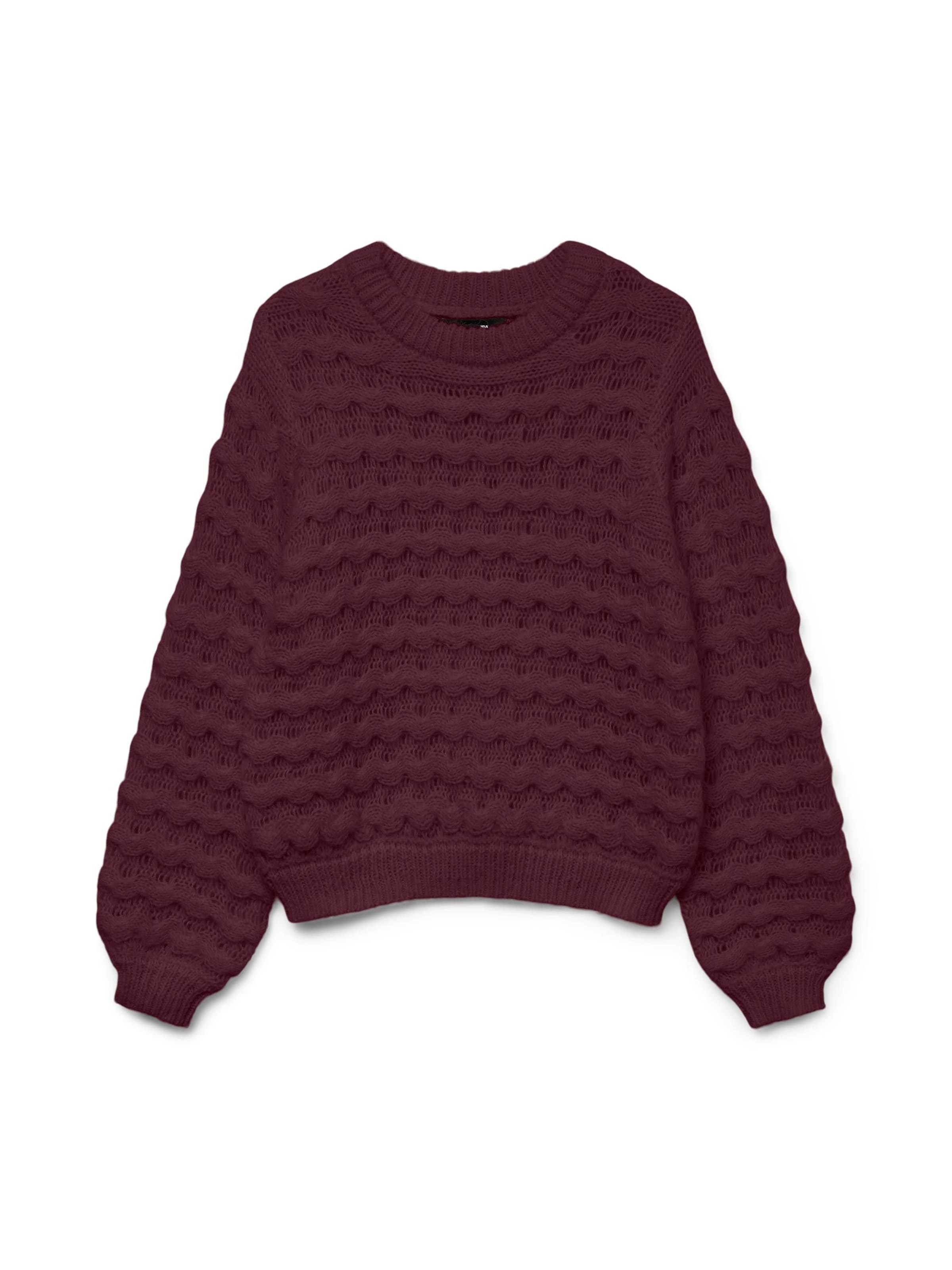 VERO MODA Пуловер 'VMLauryn' в лилав: отпред