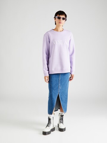 Zwillingsherz Sweatshirt 'Voilà' in Purple