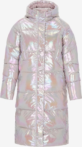 Manteau mi-saison MYMO en argent : devant