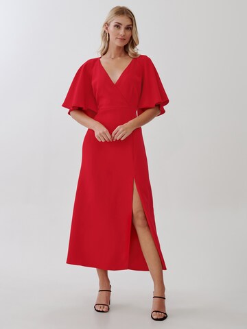 Tussah Dress 'ABIGAIL' in Red