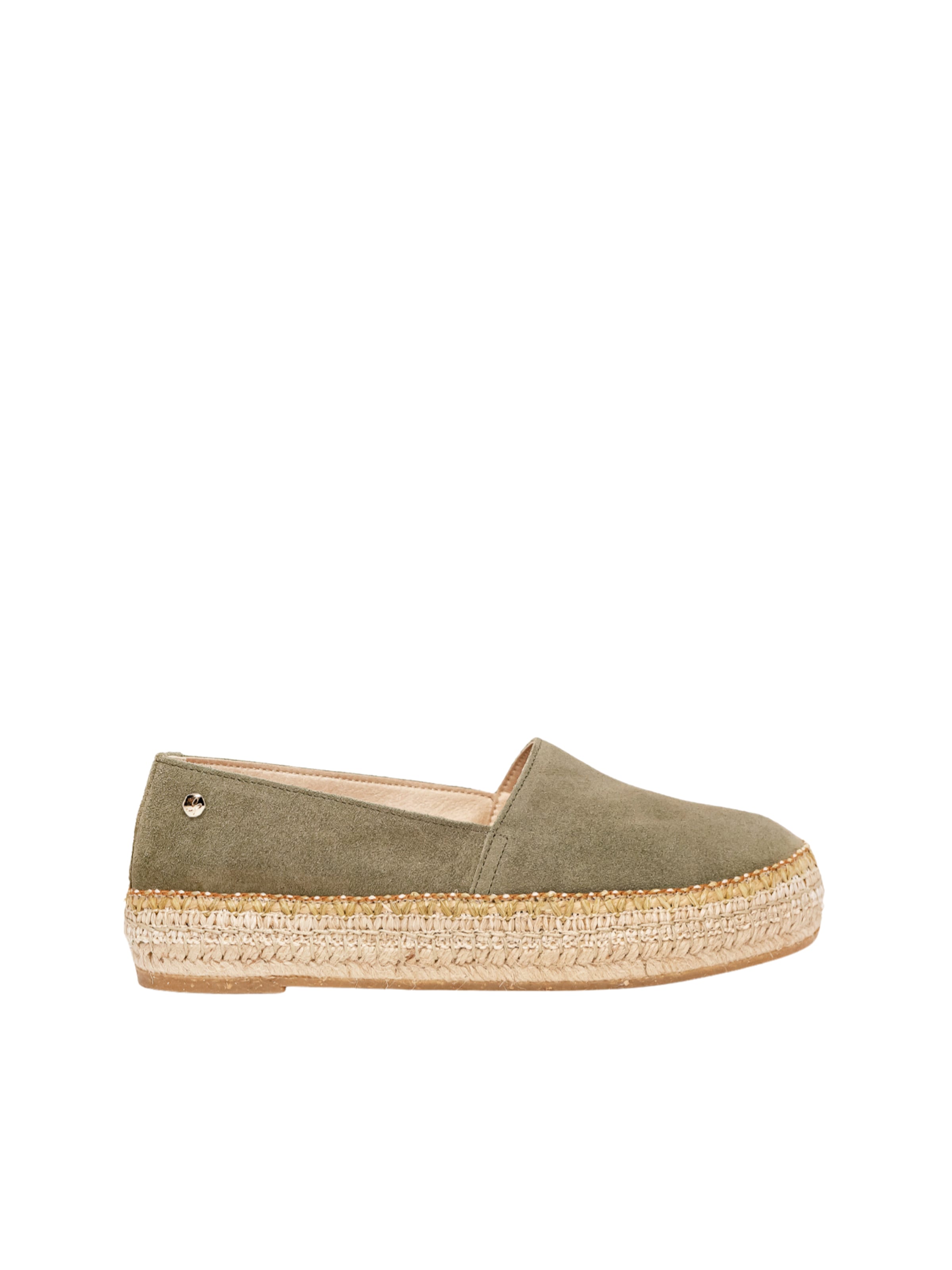 Espadrillas 'Alpargata Plana' di Alhamas in verde: frontale