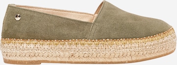 Espadrillas 'Alpargata Plana' di Alhamas in verde: frontale