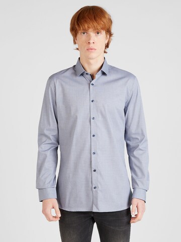 OLYMP Slim fit Business Shirt in Grey: front