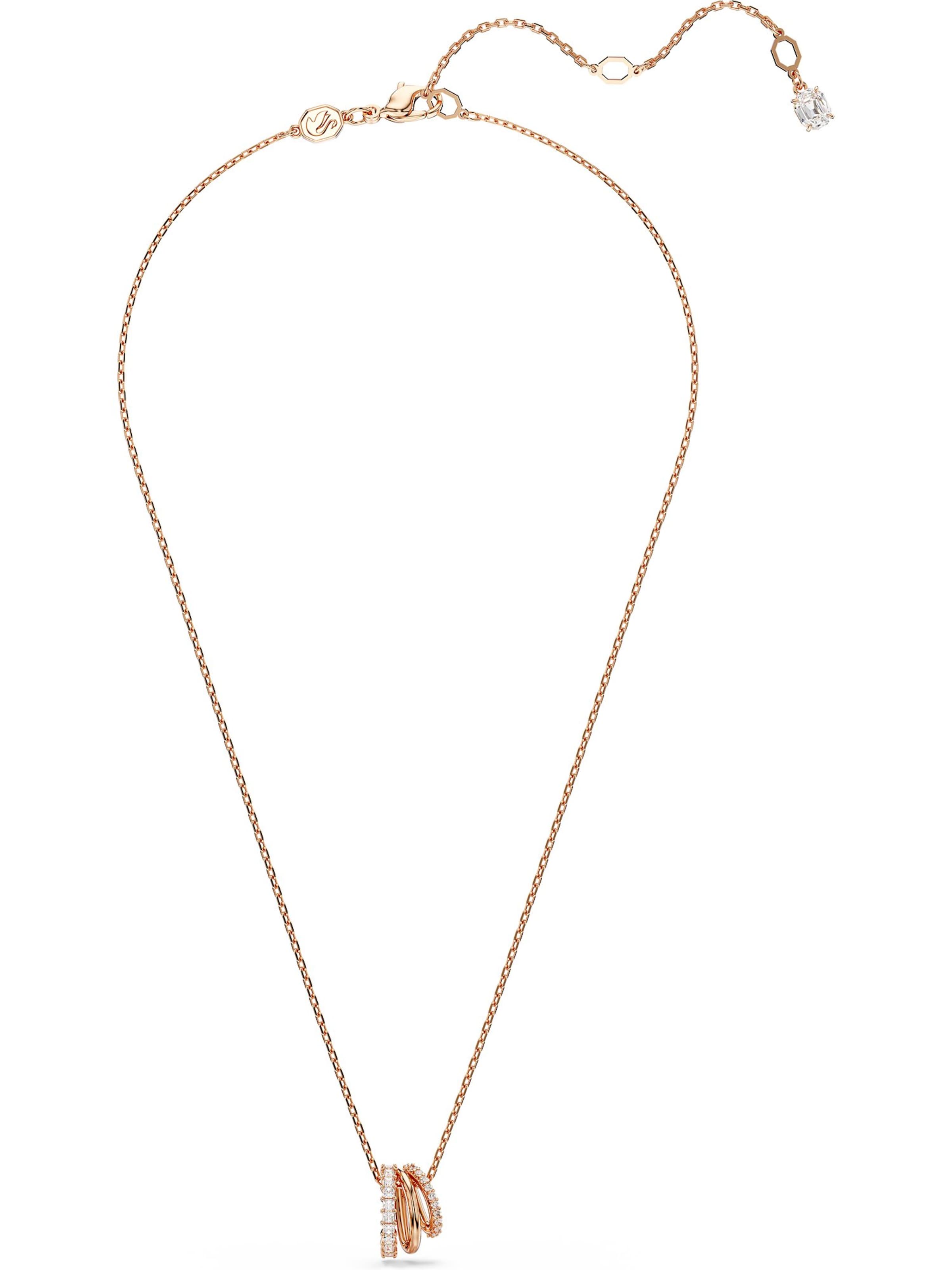Swarovski Necklace in Gold: front