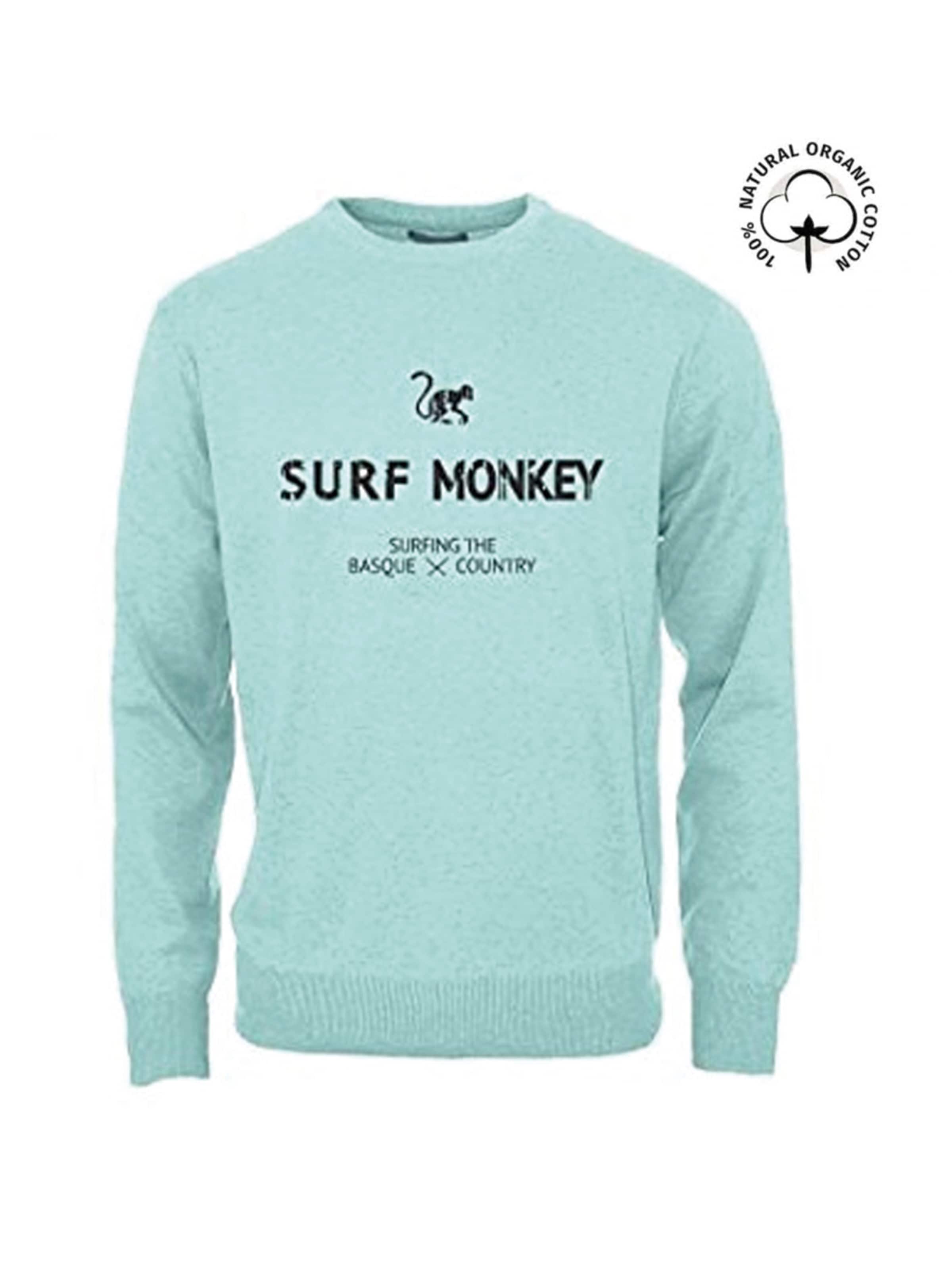 Felpa di Surf Monkey in blu: frontale