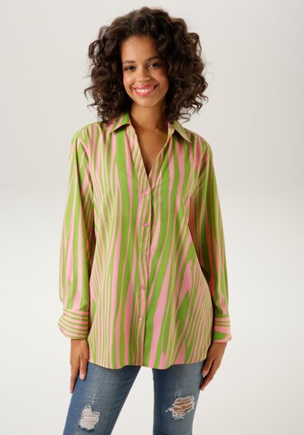 Aniston CASUAL Blouse in Green: front