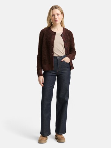 TOM TAILOR Strickjacke in Braun