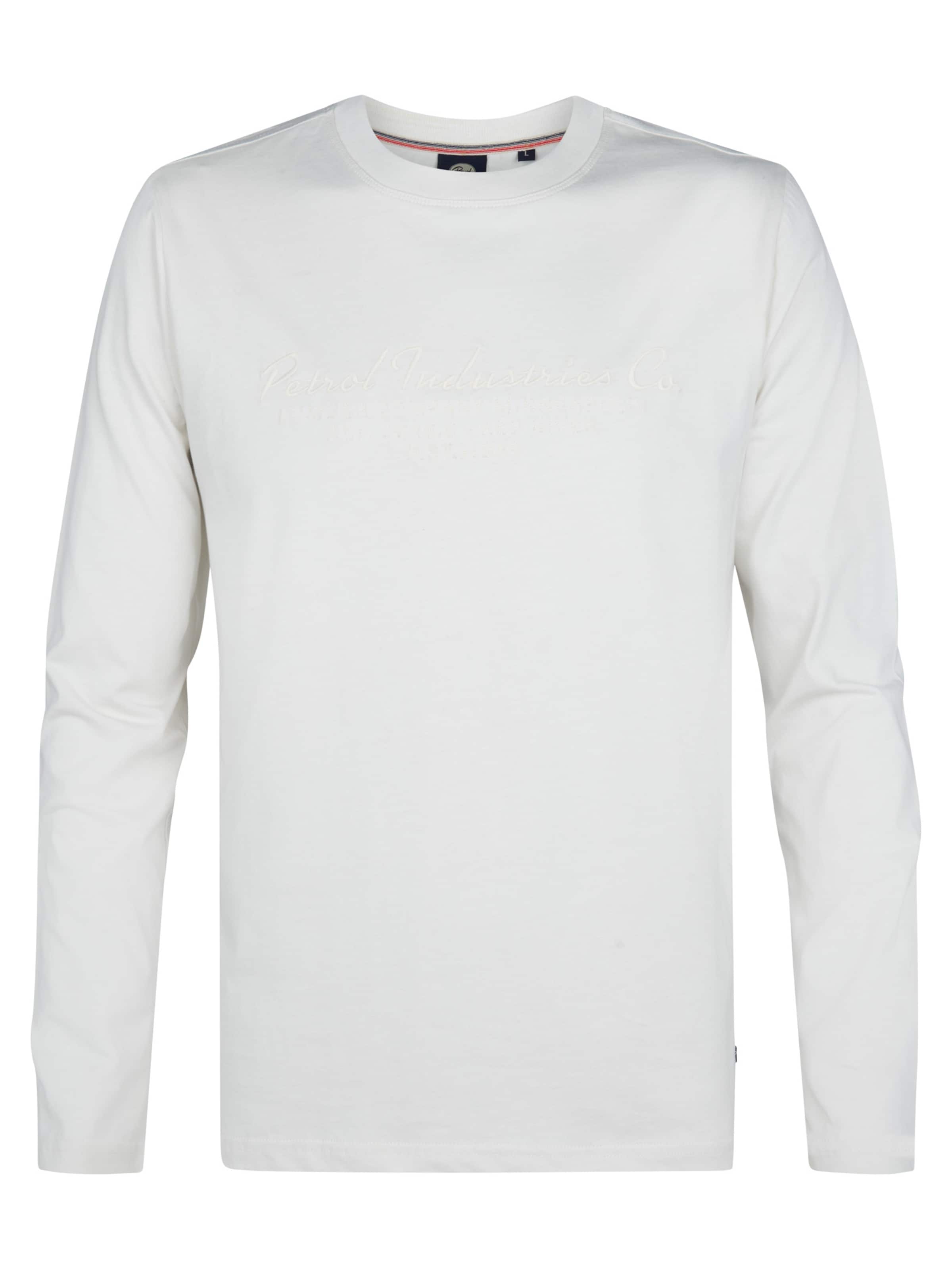 Petrol Industries Shirt 'Pierre' in Wit: voorkant